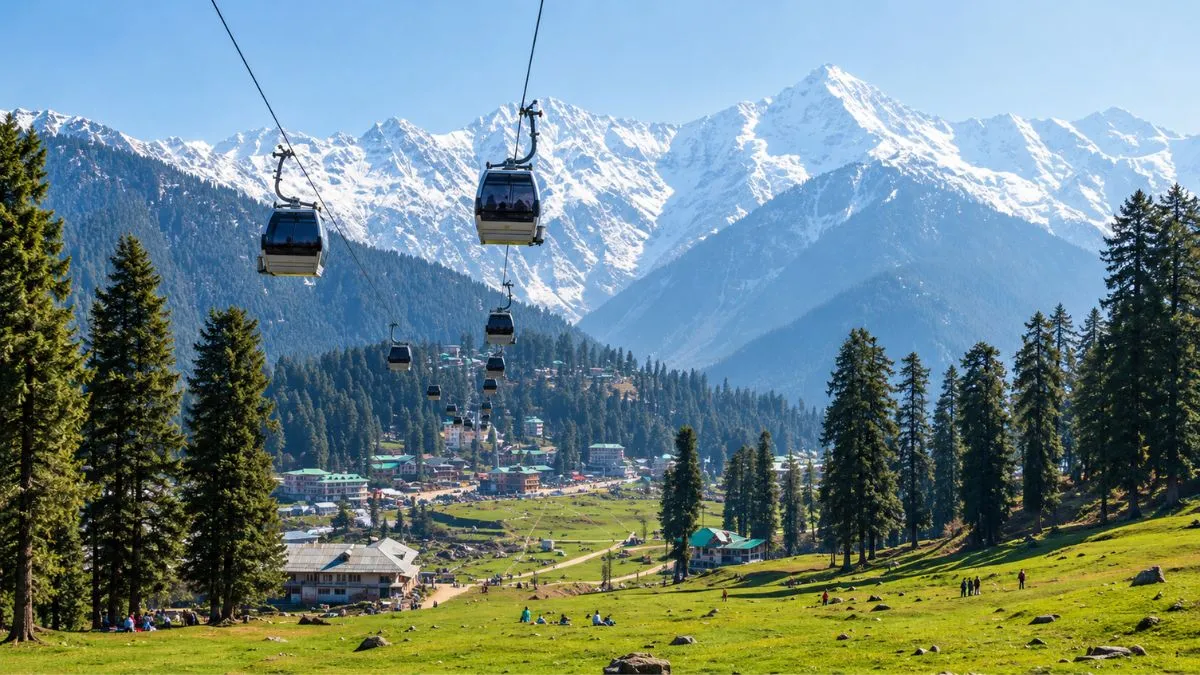 Cable car in kashmir